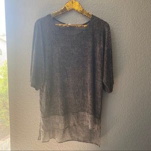 Coldwater Creek Top with sheer bottom